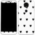 White and Black Hearts Moto E5 Plus Skin