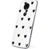 White and Black Hearts Moto E5 Plus Skin