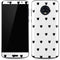 White and Black Hearts Moto G6 Skin
