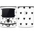 White and Black Hearts Motorola RAZR Skin