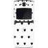 White and Black Hearts Motorola RAZR Skin