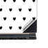 White and Black Hearts MSI GS65 Stealth Laptop Skin