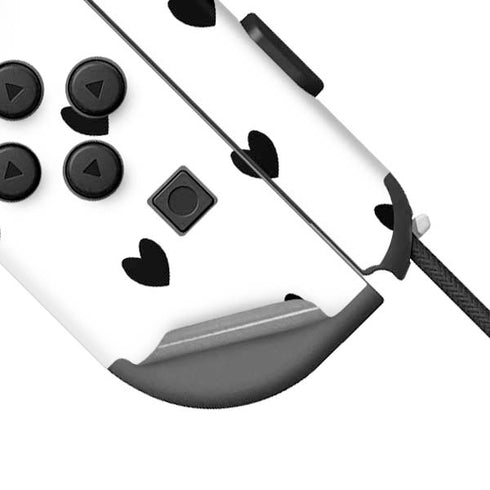 White and Black Hearts Nintendo Joy-Con (L/R) Controller Skin