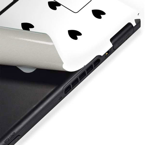 White and Black Hearts Nintendo Switch Bundle Skin