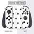 White and Black Hearts Nintendo Switch Bundle Skin