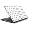 White and Black Hearts HP Notebook Skin