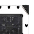 White and Black Hearts NZXT H510 Compact ATX Mid-Tower Case Skin