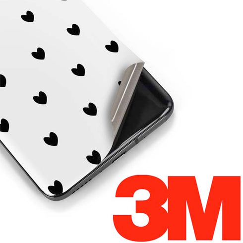 White and Black Hearts OnePlus 7 Pro Skin