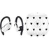 White and Black Hearts PowerBeats Pro Skin