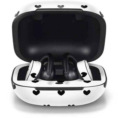 White and Black Hearts PowerBeats Pro Skin