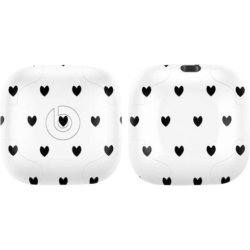 White and Black Hearts PowerBeats Pro Skin