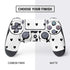 White and Black Hearts PS4 Controller Skin
