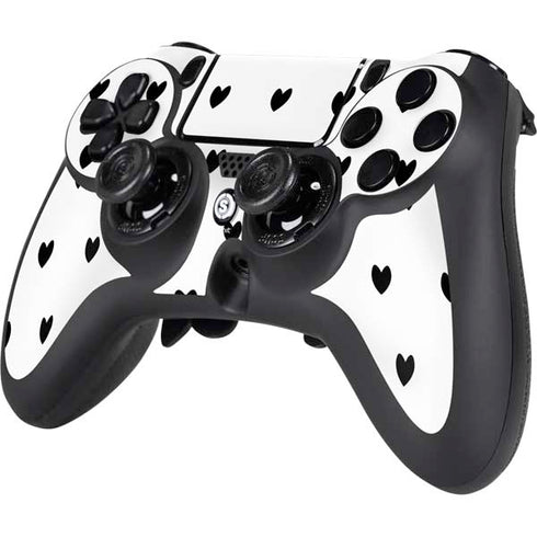 White and Black Hearts PS4/PC SCUF Impact Controller Skin