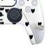 White and Black Hearts PS5 Controller Skin