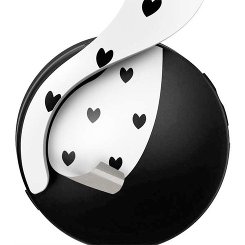 White and Black Hearts PULSE 3D Wireless Headset for PS5 Skin
