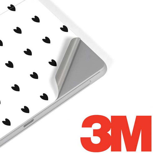 White and Black Hearts Surface Go Skin