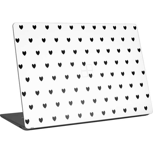 White and Black Hearts Surface Laptop 4 15in Skin