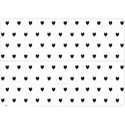 White and Black Hearts Surface Laptop Studio Skin