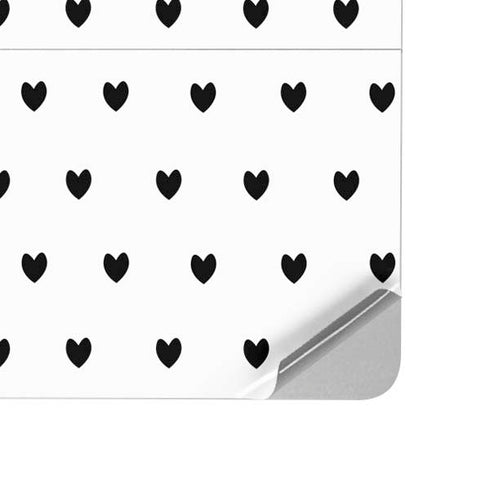 White and Black Hearts Surface Laptop Studio Skin