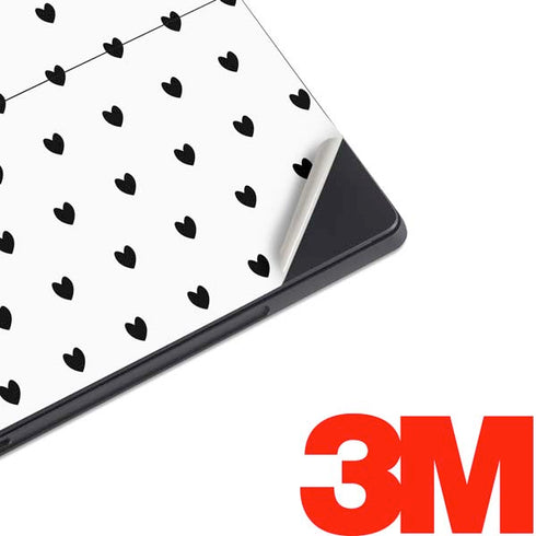 White and Black Hearts Surface Pro 7 Skin