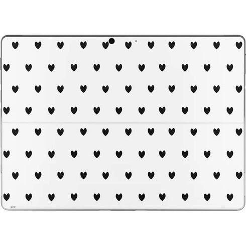 White and Black Hearts Surface Pro 9 Skin