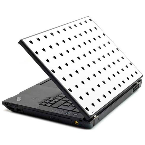 White and Black Hearts T440s Skin