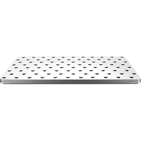 White and Black Hearts Universal Laptop 16in (13 x 9.4in) Skin