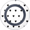 White and Black Hearts Wireless Charger Skin