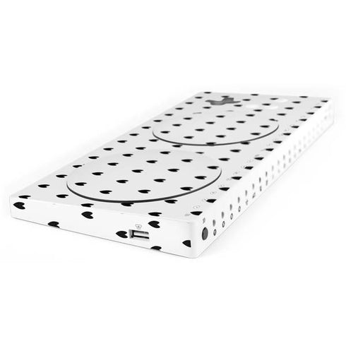 White and Black Hearts Xbox Adaptive Controller Skin