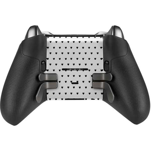 White and Black Hearts Xbox Elite Wireless Controller Series 2 Skin