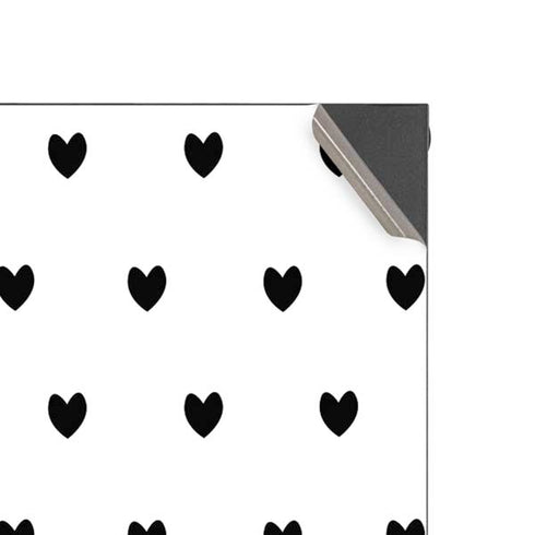 White and Black Hearts Xbox Series X Console Skin