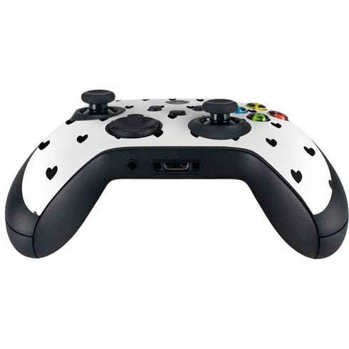 White and Black Hearts Xbox Series X Controller Skin