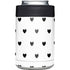 White and Black Hearts Yeti Colster Can Insulator Skin
