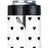White and Black Hearts Yeti Colster Can Insulator Skin