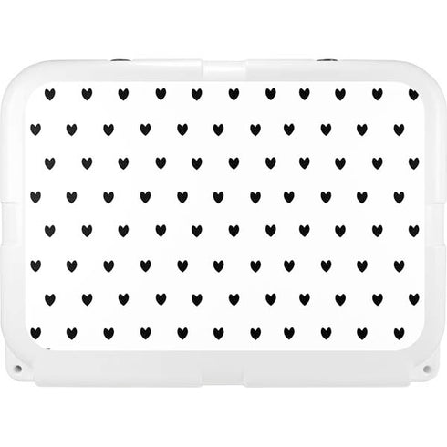 White and Black Hearts YETI Tundra 35 Hard Cooler Skin