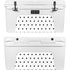 White and Black Hearts YETI Tundra 75 Hard Cooler Skin