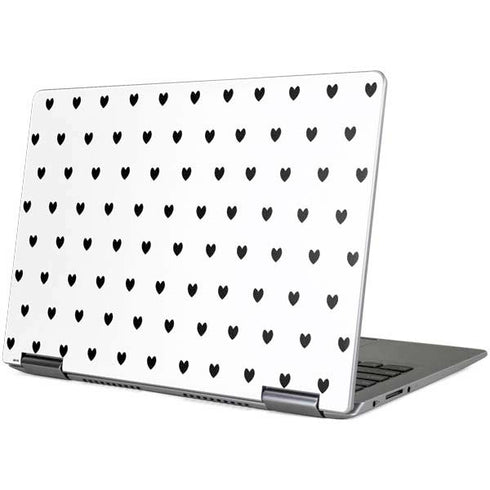 White and Black Hearts Yoga 710 14in Skin