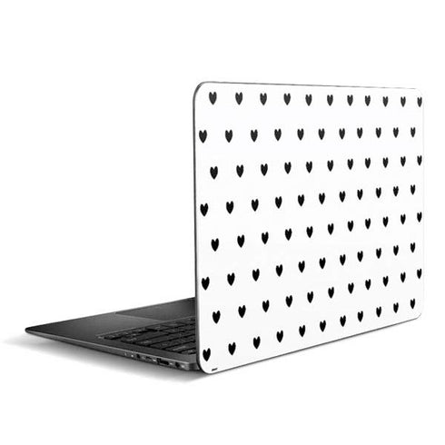 White and Black Hearts Zenbook UX305FA 13.3in Skin