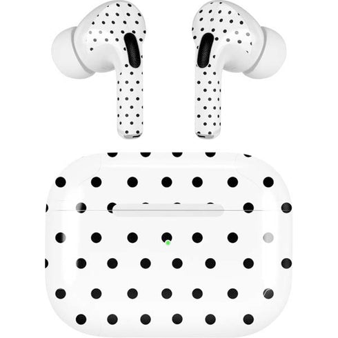 White and Black Polka Dots AirPods Pro 2nd Gen Skin