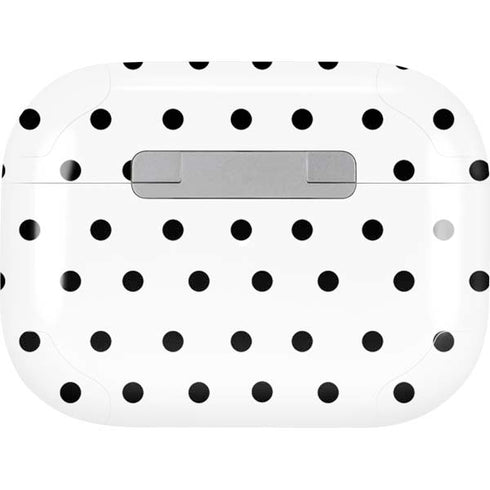 White and Black Polka Dots AirPods Pro 2nd Gen Skin