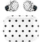 White and Black Polka Dots Amazon Echo Buds Skin