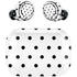 White and Black Polka Dots Amazon Echo Buds Skin