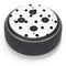 White and Black Polka Dots Amazon Echo Dot Skin