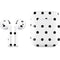 White and Black Polka Dots Apple AirPods 2 Skin