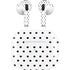 White and Black Polka Dots Apple AirPods (3rd Gen 2021) Skin