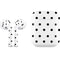 White and Black Polka Dots Apple AirPods Skin