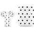 White and Black Polka Dots Apple AirPods Skin