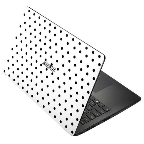 White and Black Polka Dots Asus X502CA 15.6 Skin