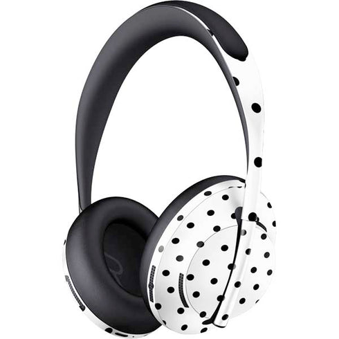White and Black Polka Dots Bose Noise Cancelling Headphones 700 Skin