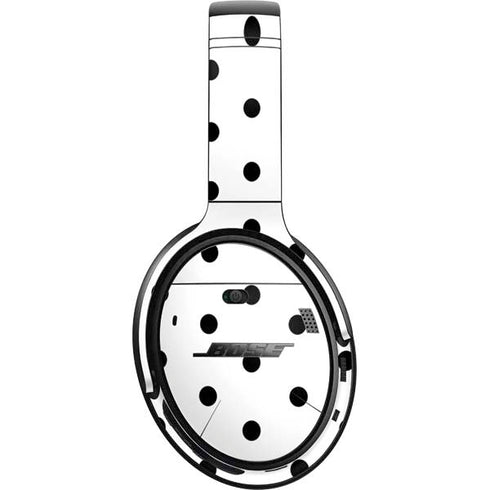 White and Black Polka Dots Bose QuietComfort 35 Headphones Skin